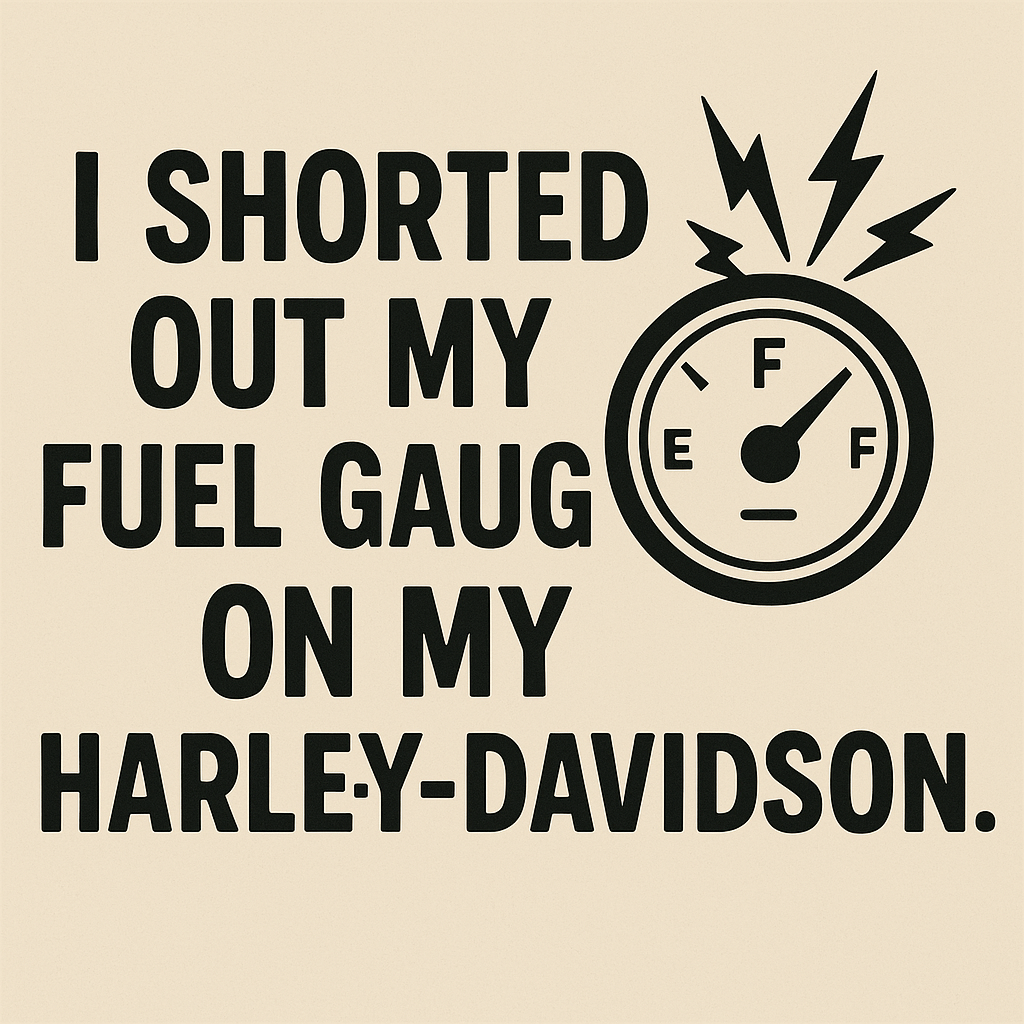 i shorted out my fuel gauge on my harley davidson