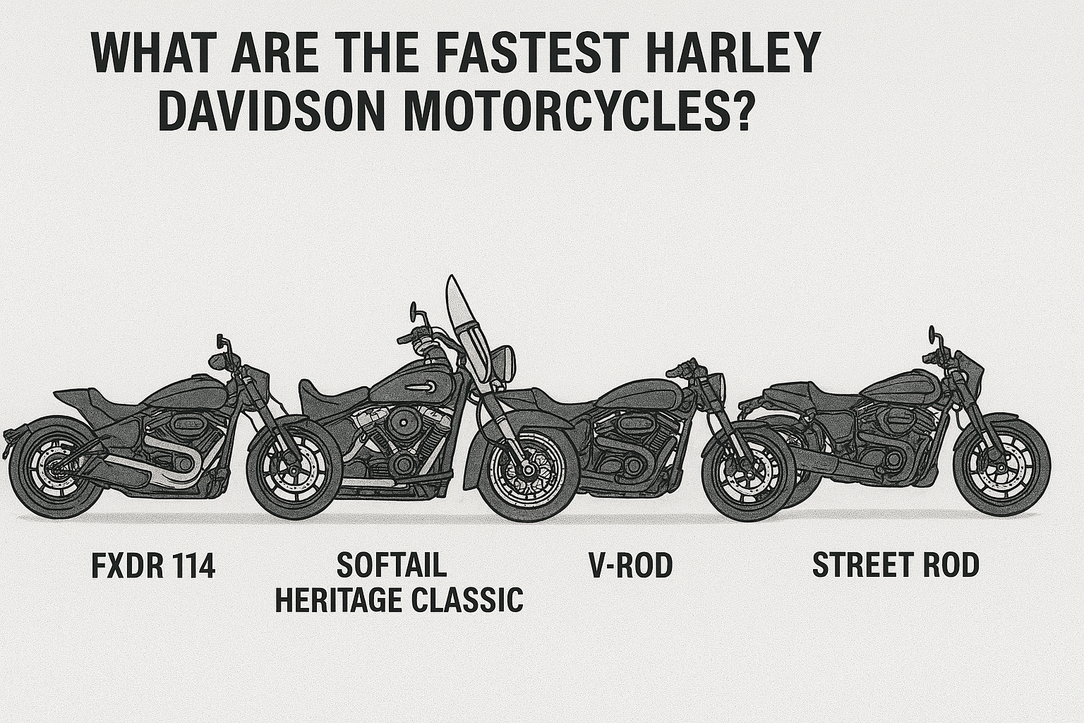 What are the fastest Harley Davidson motorcycles ?