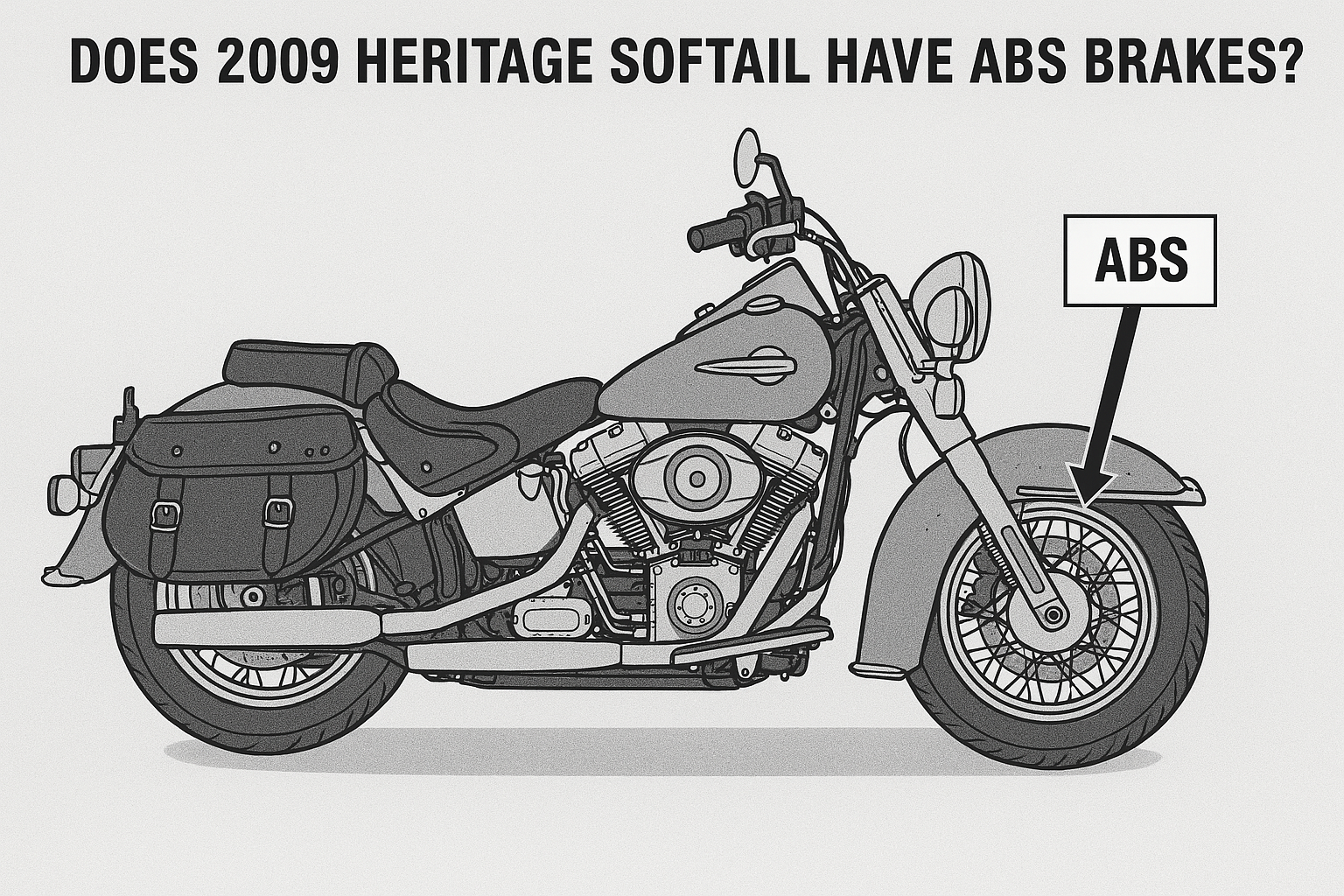does 2009 heritage softail have abs brakes